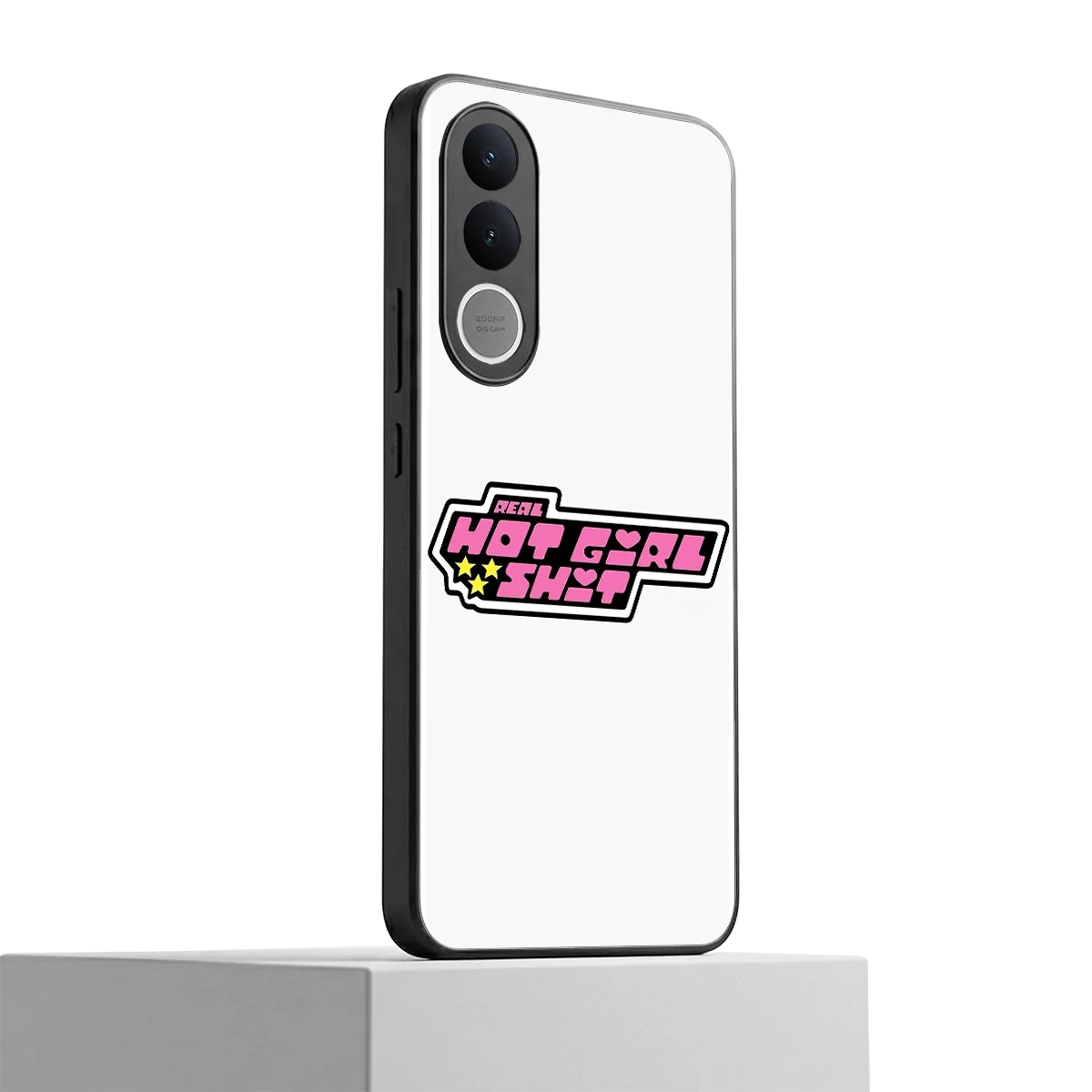 Hot Girl Energy vivo v70 fe mobile cover | shockproof glass phone case