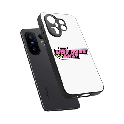Hot Girl Energy sleek vivo x200 fe cover with tempered glass back and TPU edges