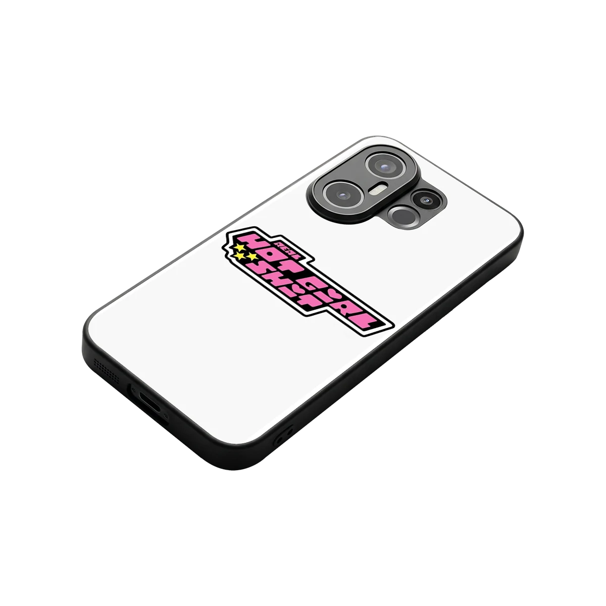 Hot Girl Energy stylish phone case for vivo x200 fe | glossy glass and slim fit