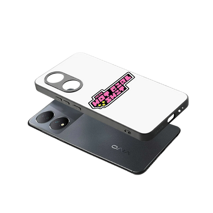 Hot Girl Energy sleek Vivo-y100 cover with tempered glass back and TPU edges