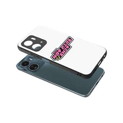 Hot Girl Energy sleek vivo y16 cover with tempered glass back and TPU edges