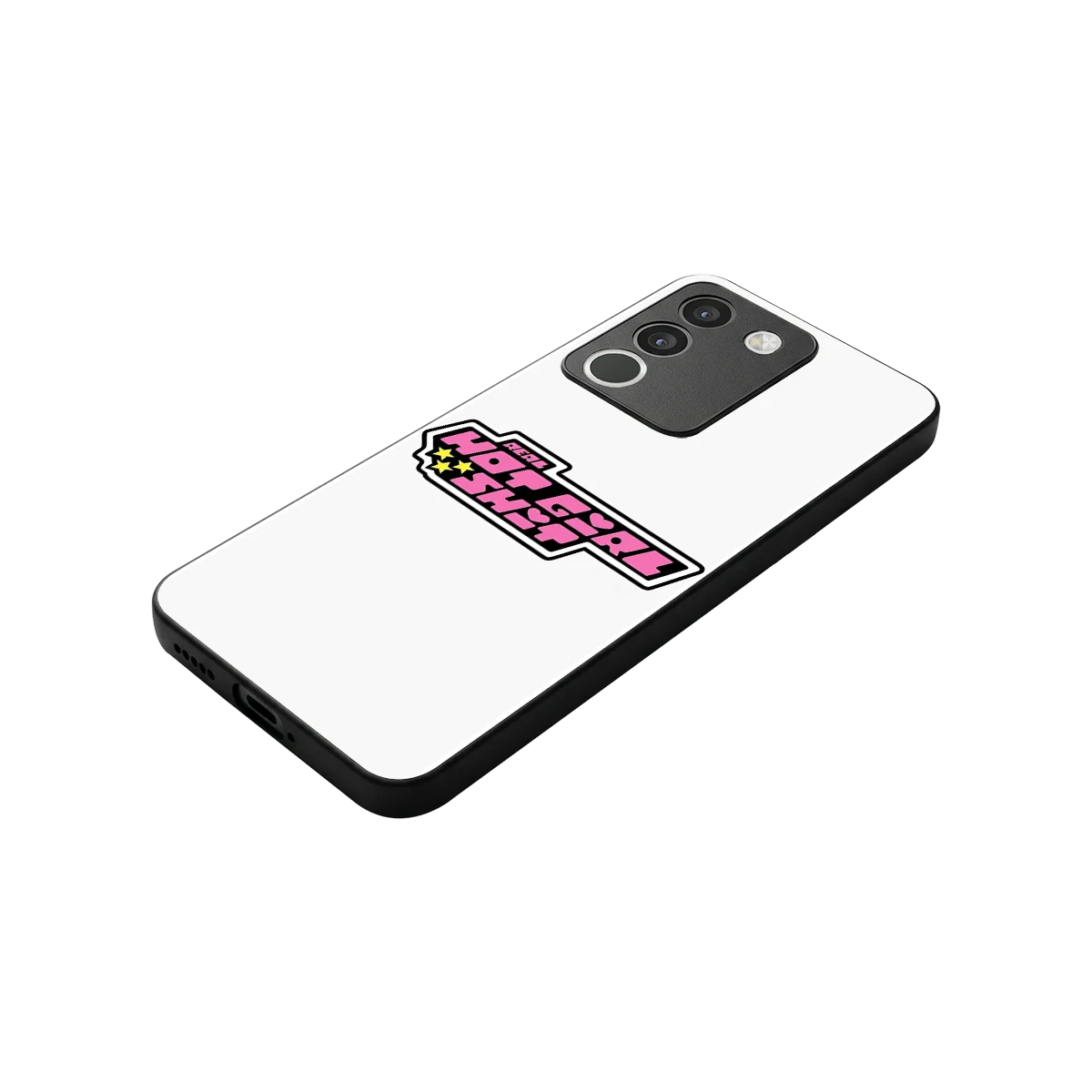 Hot Girl Energy stylish phone case for vivo y200 5g | glossy glass and slim fit