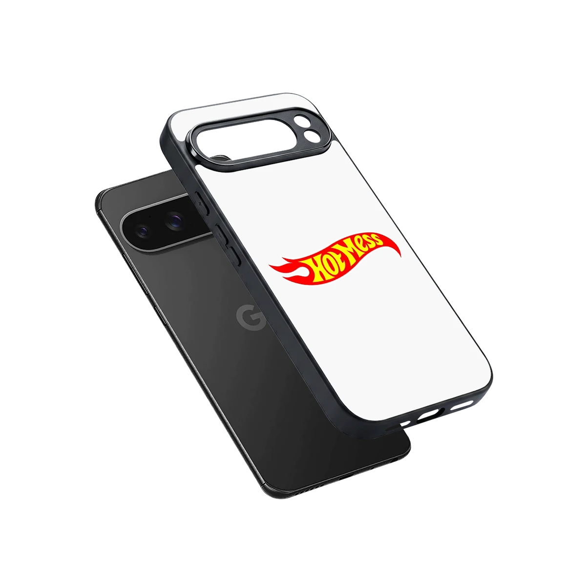 Hot Mess sleek google pixel 10 pro xl cover with tempered glass back and TPU edges