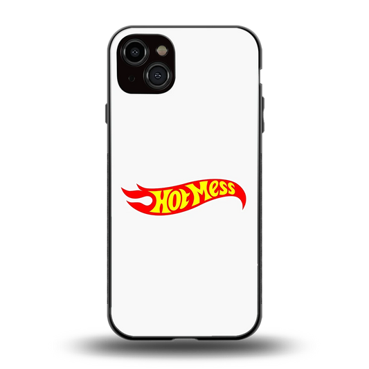 Hot Mess back phone cover | glass case for iphone 14 plus