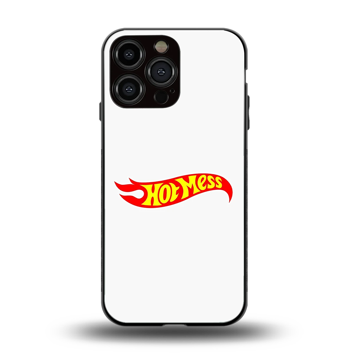 Hot Mess back phone cover | glass case for iphone 15 pro max