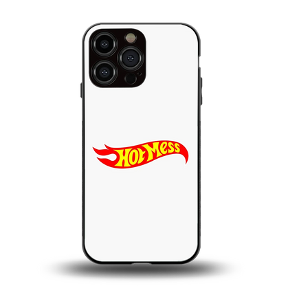 Hot Mess back phone cover | glass case for iphone 15 pro max