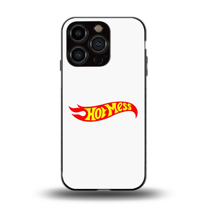 Hot Mess back phone cover | glass case for iphone 15 pro