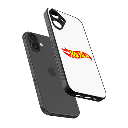 Hot Mess sleek iphone 16 plus cover with tempered glass back and TPU edges