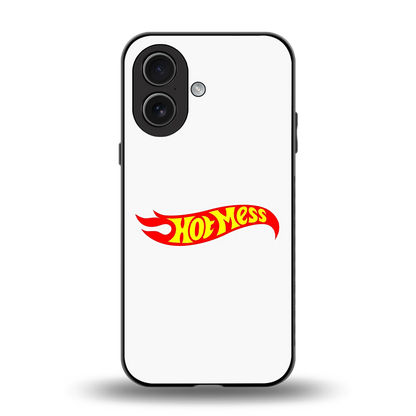 Hot Mess back phone cover | glass case for iphone 17