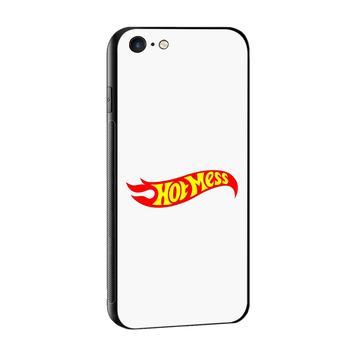 Hot Mess sleek iphone 6 cover with tempered glass back and TPU edges