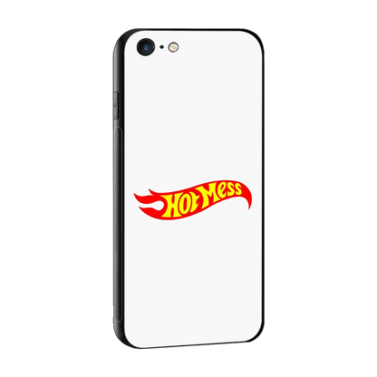 Hot Mess sleek iphone 6 cover with tempered glass back and TPU edges