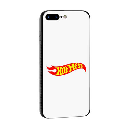 Hot Mess sleek iphone 8 plus cover with tempered glass back and TPU edges