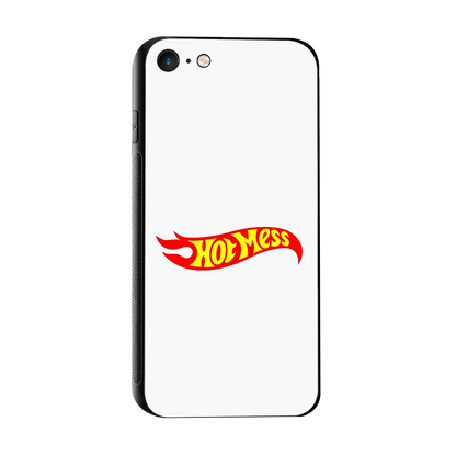 Hot Mess sleek iphone 7 cover with tempered glass back and TPU edges