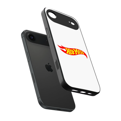 Hot Mess sleek iphone air cover with tempered glass back and TPU edges