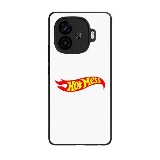 Hot Mess back phone cover | glass case for iqoo neo 10r 5g