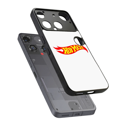 Hot Mess sleek nothing phone 3 cover with tempered glass back and TPU edges