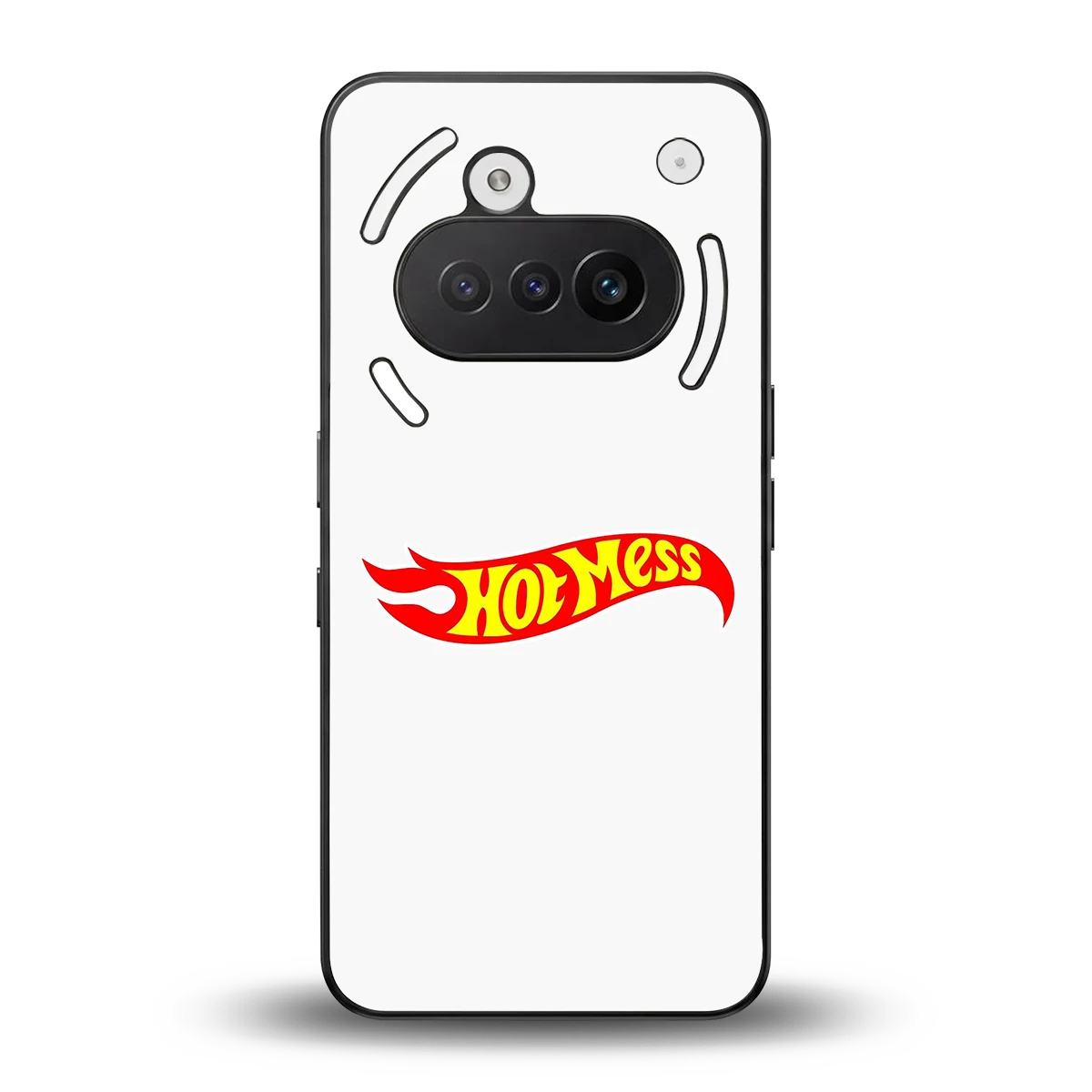 Hot Mess back phone cover | glass case for nothing phone 3a