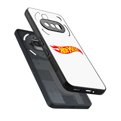 Hot Mess sleek nothing phone 3a cover with tempered glass back and TPU edges