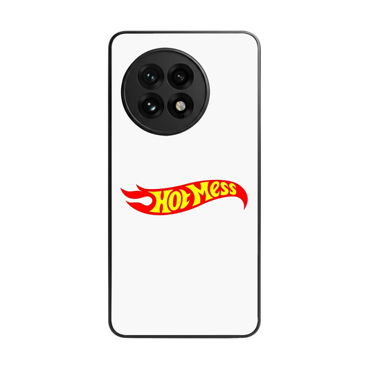 Hot Mess back phone cover | glass case for oneplus 13r