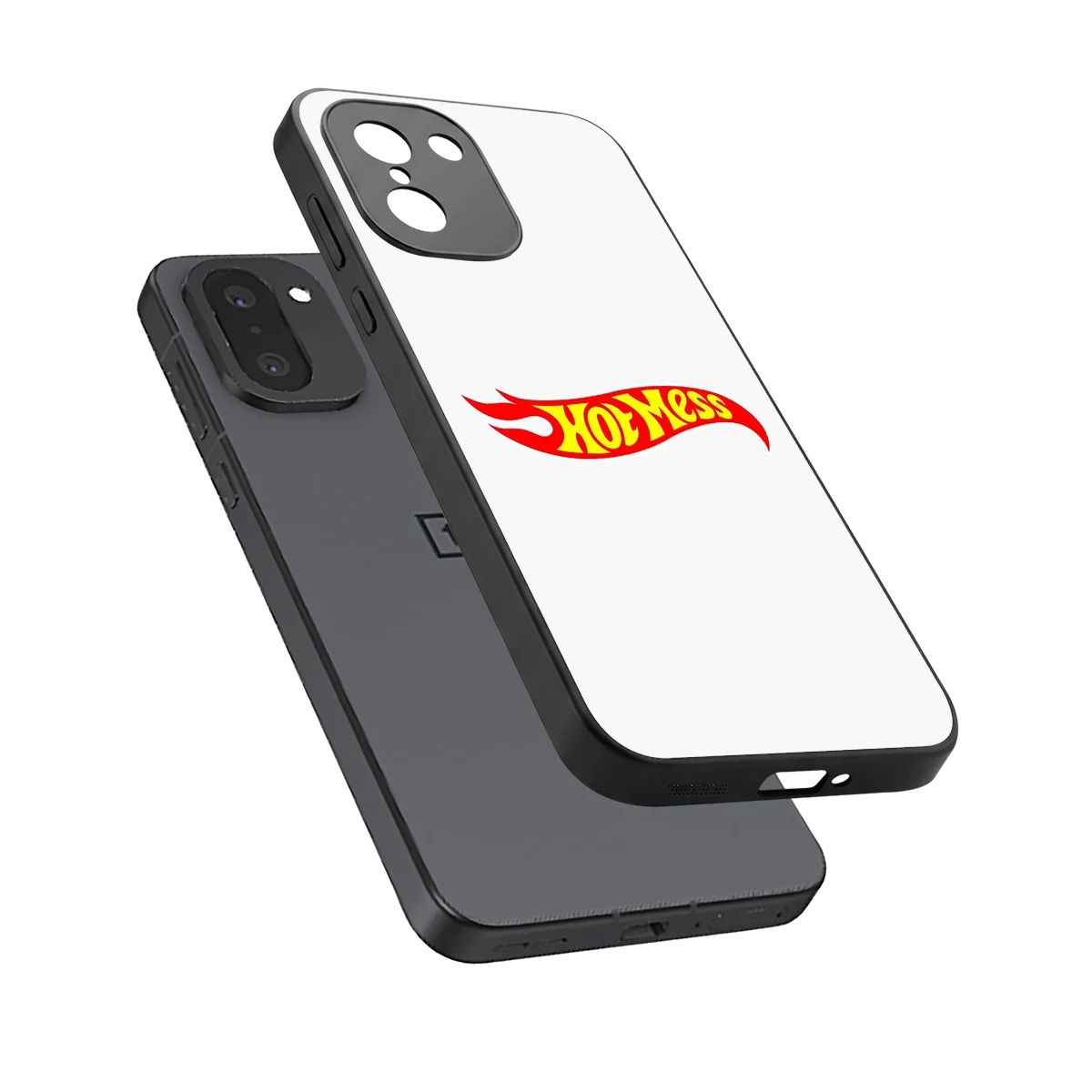 Hot Mess sleek oneplus 15r cover with tempered glass back and TPU edges