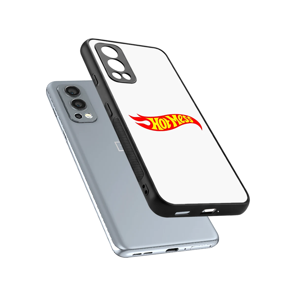 Hot Mess sleek oneplus nord 2 cover with tempered glass back and TPU edges
