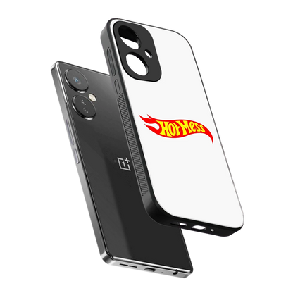 Hot Mess sleek oneplus nord ce 3 cover with tempered glass back and TPU edges