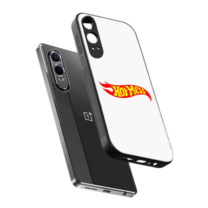 Hot Mess sleek oneplus nord ce 4 lite cover with tempered glass back and TPU edges