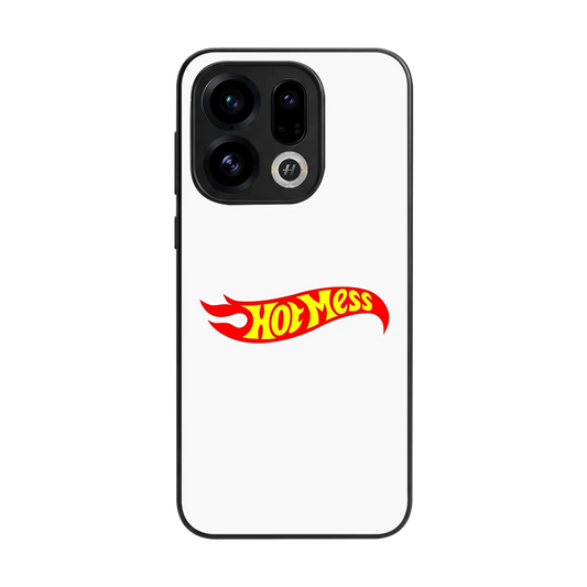 Hot Mess back phone cover | glass case for oppo find x9