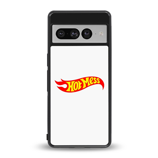 Hot Mess back phone cover | glass case for google pixel 7 pro