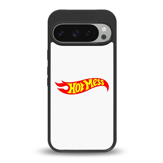 Hot Mess back phone cover | glass case for google pixel 9 pro