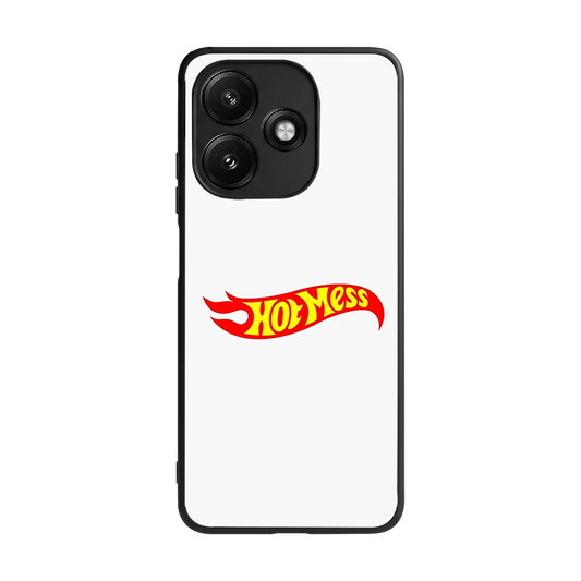 Hot Mess back phone cover | glass case for redmi 12 5g