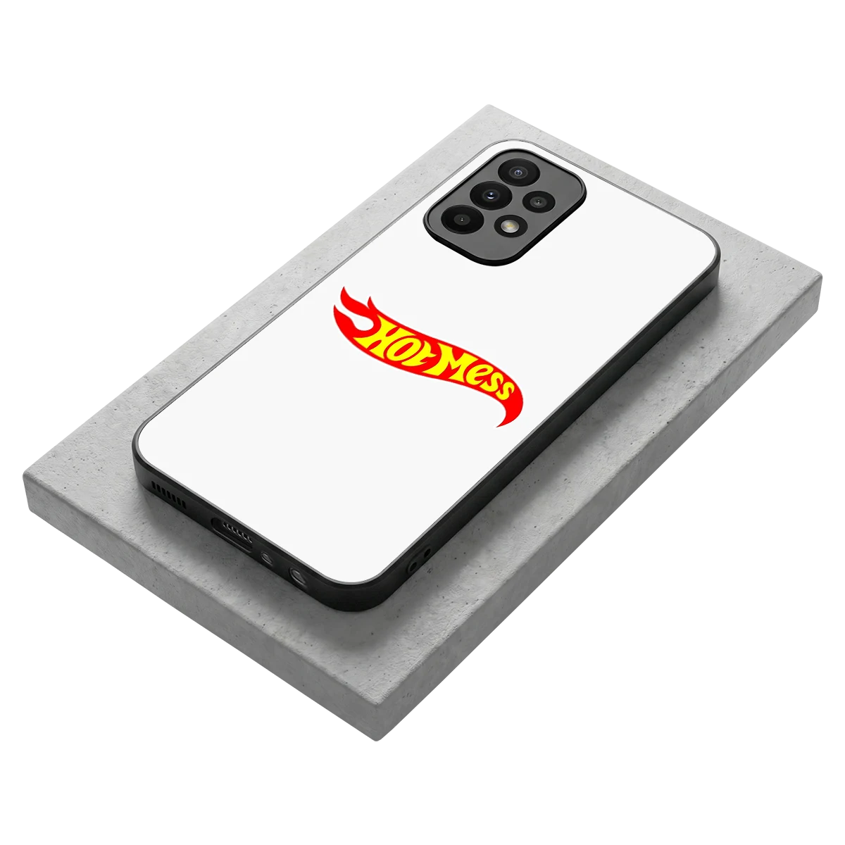 Hot Mess stylish phone case for samsung galaxy a23 | glossy glass and slim fit