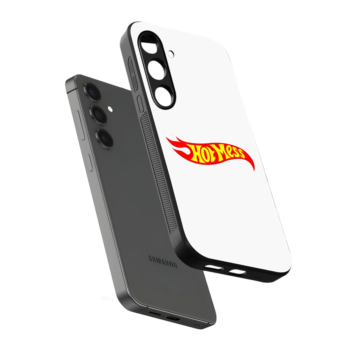 Hot Mess sleek samsung galaxy s25 cover with tempered glass back and TPU edges