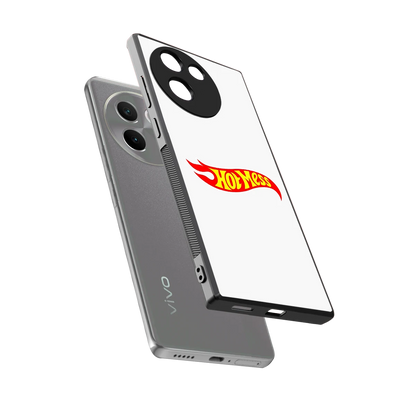 Hot Mess sleek vivo v30e cover with tempered glass back and TPU edges