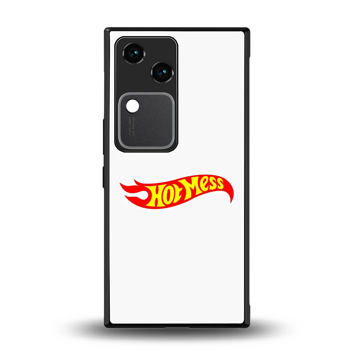 Hot Mess back phone cover | glass case for vivo v30