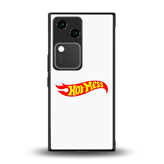 Hot Mess back phone cover | glass case for vivo v30