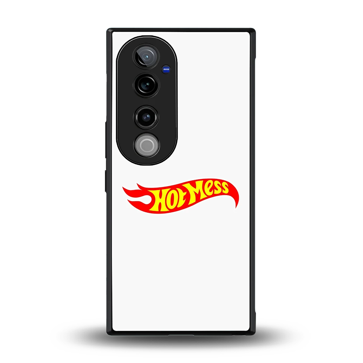 Hot Mess back phone cover | glass case for vivo v40 pro