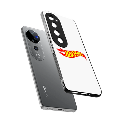 Hot Mess sleek vivo v40 pro cover with tempered glass back and TPU edges