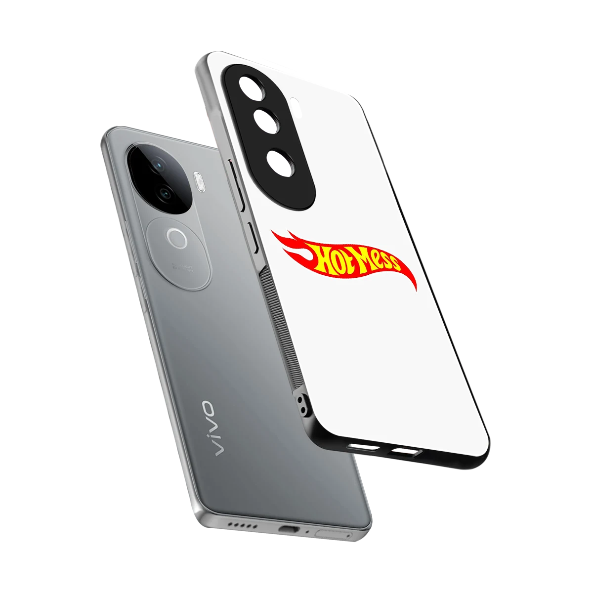 Hot Mess sleek vivo v40e cover with tempered glass back and TPU edges