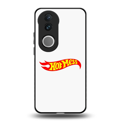 Hot Mess back phone cover | glass case for vivo v50