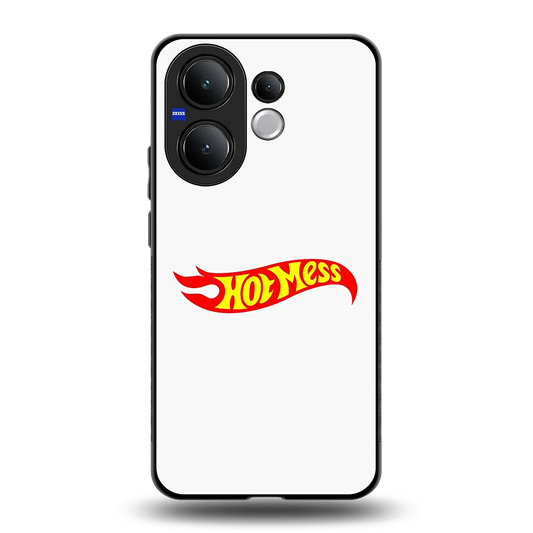 Hot Mess back phone cover | glass case for vivo v60