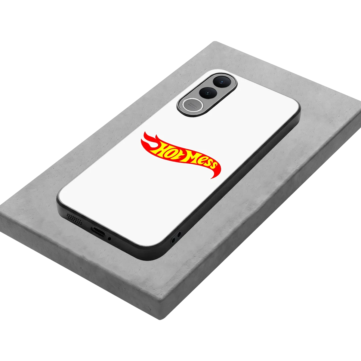 Hot Mess stylish phone case for vivo v70 fe | glossy glass and slim fit