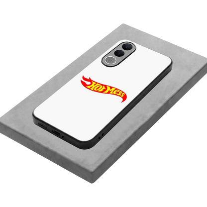 Hot Mess stylish phone case for vivo v70 fe | glossy glass and slim fit