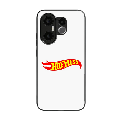 Hot Mess back phone cover | glass case for vivo x200 fe