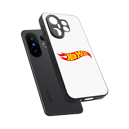 Hot Mess sleek vivo x200 fe cover with tempered glass back and TPU edges