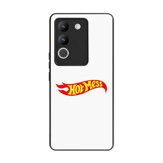 Hot Mess back phone cover | glass case for vivo y200 5g