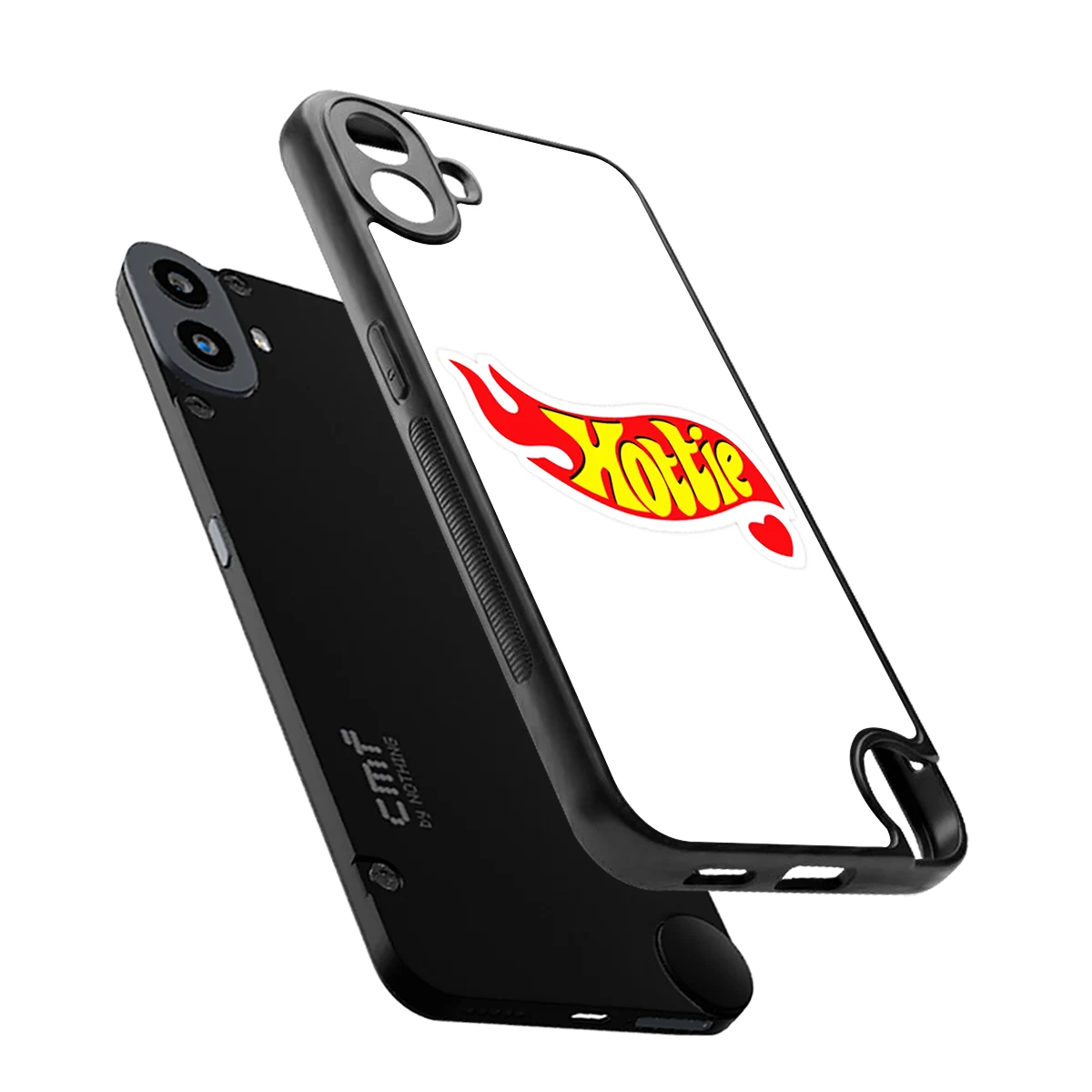 Hottie sleek cmf nothing phone 1 cover with tempered glass back and TPU edges