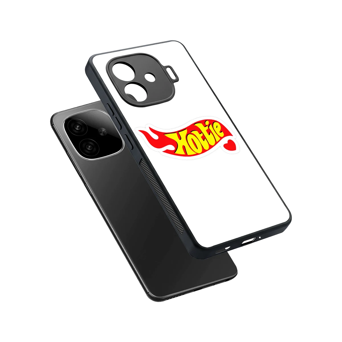 Hottie sleek iqoo neo 10r 5g cover with tempered glass back and TPU edges