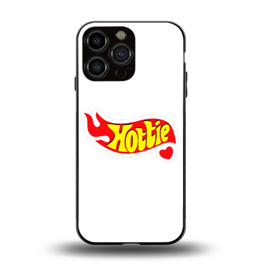 Hottie back phone cover | glass case for iphone 15 pro max