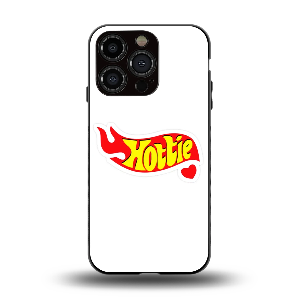 Hottie back phone cover | glass case for iphone 15 pro